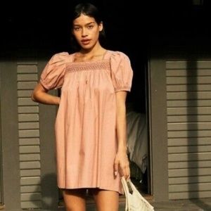 NWT DÔEN Earhart Mini Petal Pink Dress